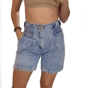 Women’s High rise Vintage Jorts / Denim Summer Shorts High Waisted 24” XS